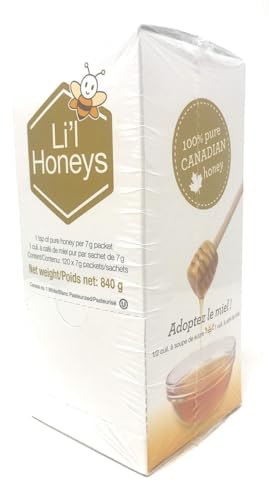 Beemaid Honey Packets 120 x 7g Miel Canadiense miniatura 1