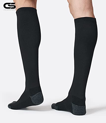 Image of CS CELERSPORT 2 Pack / 3 Pack Baseball Socks for Youth Kids and Adult Softball Soccer Socks Over the Calf Tube Socks