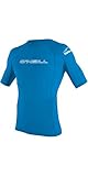 Performance O\'Neill Wetsuits Youth Basic Skins S/s Crew Veste Manches Courtes Garçon, Brite Blue, FR : 10 Ans (Taille Fabricant : 10)