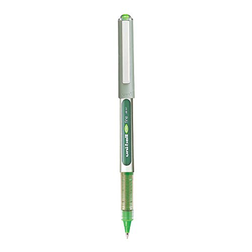 Image of uni-ball Eye UB157 0.7mm Roller Ball Pen | Light Green Ink, Pack of 3