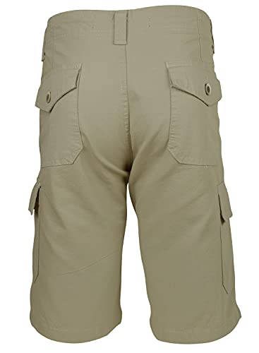 Kit 2 Bermudas cargo 100% algodão (48, Musgo e Areia)