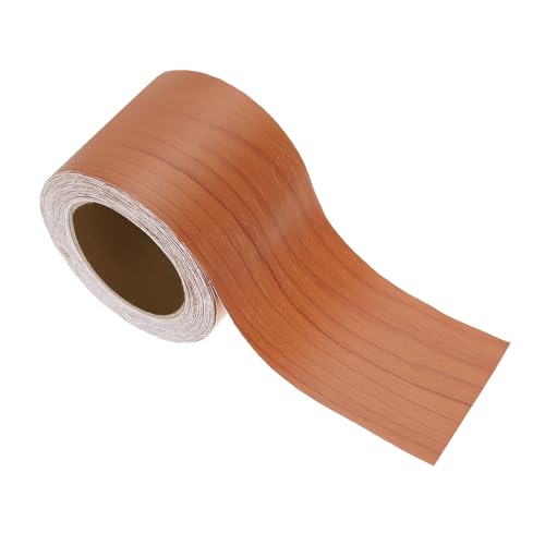 Image of PATIKIL Wood Grain Repair Tape 2in x33ft, Self Adhesive Realistic Textured Repair Tape Patch for Floor Door Table Cabinets Desk, Red Cherry