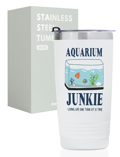 Onebttl Fish Tank Insulated Tumbler 20oz with Lid & Straw