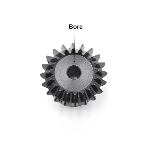 Engrenage conique acier 45 haute résistance module 1 pour angle 90°