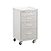 Lakeside Manufacturing BV01 Bedside Cart, Steel, 4 Drawers (Fully Assembled)