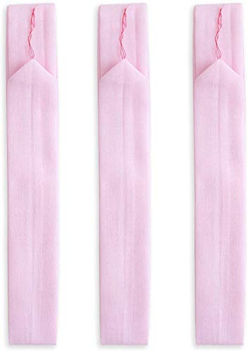 KYOETSU Women's Japanese Kimono Koshihimo Waist Belt 3 set Muslin White/Pink (Pink)