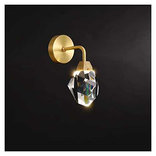 Apliques de pared modernos con tulipa esférica de cristal para pasillos y tocadores