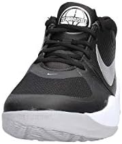 Nike Unisex-Kid's Team Hustle D 9 (GS) Sneaker, Black/Metallic Silver-Wolf Grey, 6 M US Big Kid | Image 7