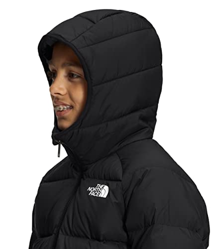 The North Face Boys' Reversible North Down Hooded Jacket, Tnf Black, X-Small #TOP3
