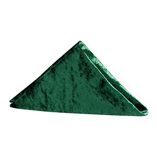 CVL 10 Pcs Servilletas de Terciopelo 20x20 Pulgadas Verde Esmeralda miniatura 1