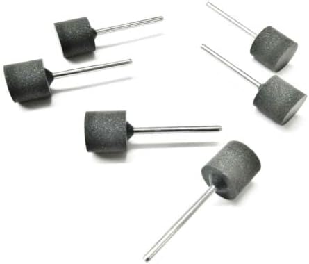 Silicone Black Cylinder Polisher Medium Grade Mounted 12.5 x 14mm Made in Germany Pack of 10 by JTS