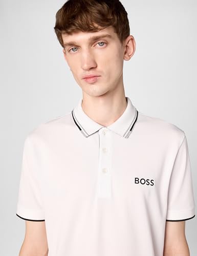 BOSS Men's Paddy Pro Contrast Color Cotton Stretch Polo Shirt4