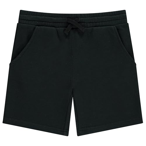 STITCH & STONE Boys 4 Pack French Terry Shorts Soft Breathable Cotton Lounge Shorts with Elastic Waist Drawstring3