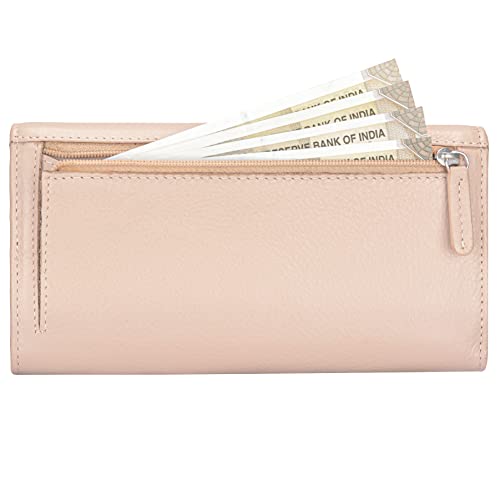 Image of HORNBULL Sophie Rose Pink RFID Blocking Leather Wallet for Women