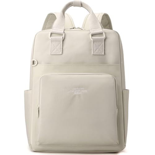 LEASOUL Rucksakck Damen 14 Zoll,Diebstahlsicher Cityrucksack,Wasserdichtere Rucksackhandtasche,Eleganter Tagesrucksack für Büro,Pendeln,Arbeit,Backpack Women für Reisen Einkaufen Schwarz