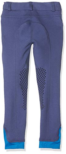 HKM Childs Easy Silicone Riding Breeches - Jeans Blue / 10-11 Years - 2