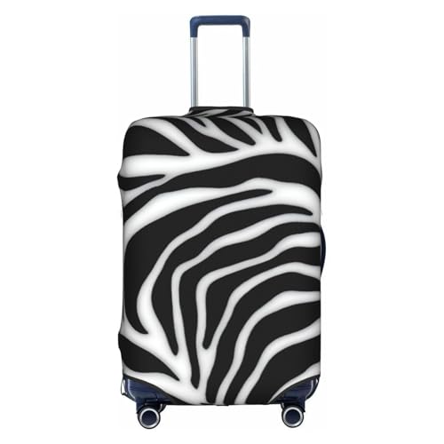 Zebra Print Tsa Approved Luggage Cover For 18-32 Inch Suitcases Scratch-Resistant Stretch Luggage Cover
