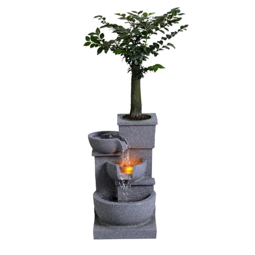 Fuente de relajación para escritorio de oficina con vegetación viva decorativa 5