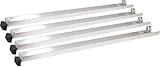 MARSHALLTOWN Aluminum Folding Bench Extension Legs, Pack of 4, Adjustable Height 34'-44', Made In The USA, 031-017