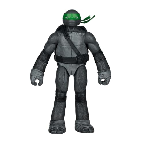 TMNT - Figura de 5 pulgadas con cómic (variante negro, blanco y verde) - Leonardo (variante negro, blanco y verde)