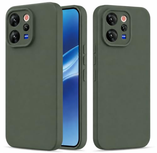 Image of FIRST MART Matte Silicone Back Cover for Vivo V70 & V70 Elite- Green