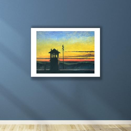 Poster Edward Hopper Railroad Sunset déco murale XL salon moderne - 5