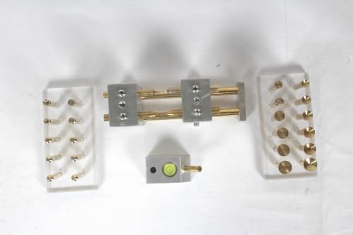 Image of Lapidary Faceting Combo Kit: Transfer Jig, Angle DOP, 22 Brass DOP Sticks for Lapidaries and Gemstone Faceting
