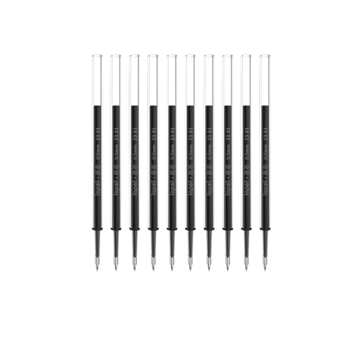 10 recargas de bolígrafos gel negro 0.5mm