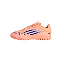 adidas Kids F50 Club Juniors Astro Turf Football Boots Orange/Blue 4 UK Child