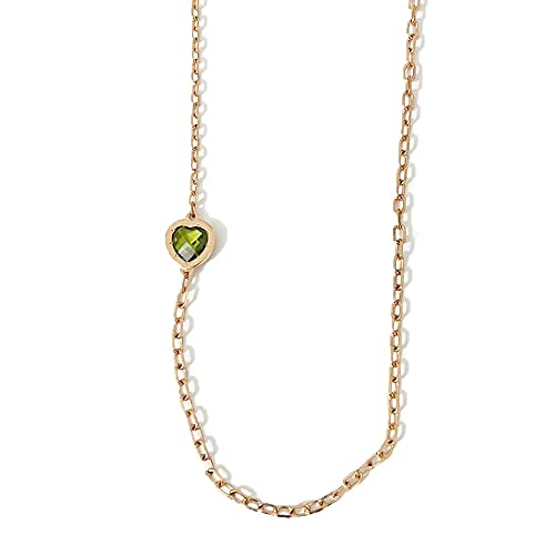 completi di sacchetto Collana donna Rebecca collana lunga in bronzo con pietra verde pietra cuore