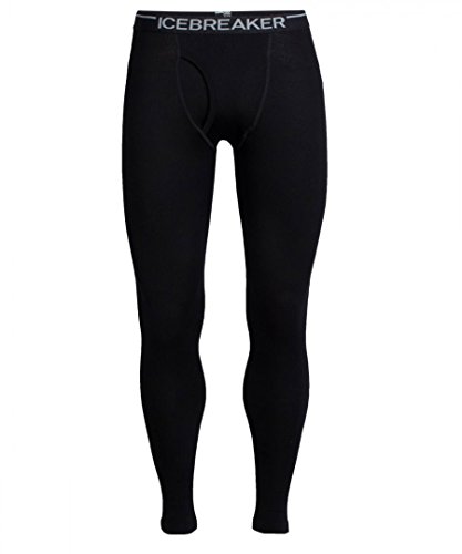 Icebreaker Merino Men's Tech Leggings W Fly, Black, XX-Large