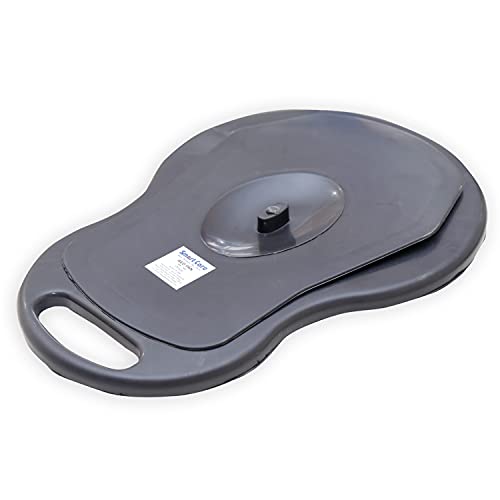 Image of SMARTCARE Unisex Polypropylene Bed Pan with Lid - Comfort and Convenience | Hygienic Solution for Bedridden Individuals (Black)