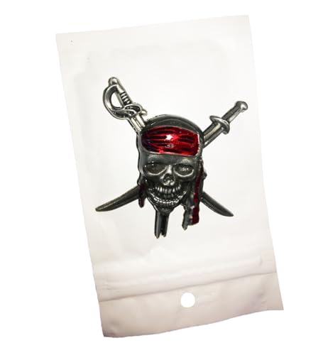 Image of 1x Pirate Plus 1x Black Pearl Edition Metal Emblem Sticker Badge Replacement for Universal Car Truck, RV, Scooter, SUV (Silver Black)