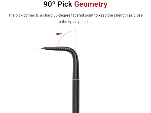 Image of TEKTON 90-Degree Pointed Pick (1 /8 x 3 in. shank) | PNH21103 | Made in USA