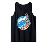 Divertido Obtener Su Culo En El Burro De Agua Surfero De Montar Onda Camiseta sin Mangas