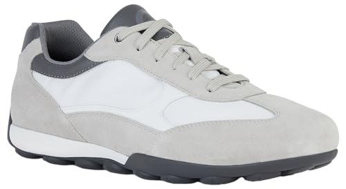 Baskets homme Geox U Snake 2.0 respirantes gris et blanc taille 39