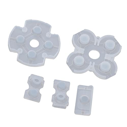 F Fityle Leitfähiger Gummi Pad Button Ersatz Kit Leitfähige Gummipads aus Silikagel für 4 PS4 Controller Cover