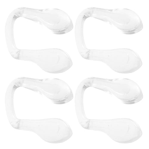 TEMPNAP Almohadillas Nasales de Silicona Transparentes U Forma Integradas 4 Unidades para Gafas Antideslizantes Reemplazo de Almohadillas para Nariz Accesorio Cómodo para Gafas
