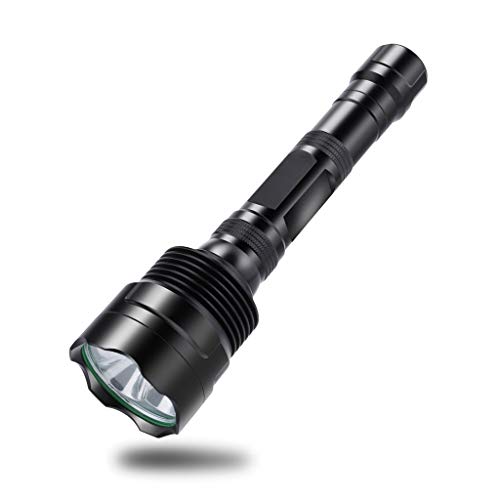 Lampe de poche LED puissante USB pour voir de loin la nuit avec batterie rechargeable 26650
