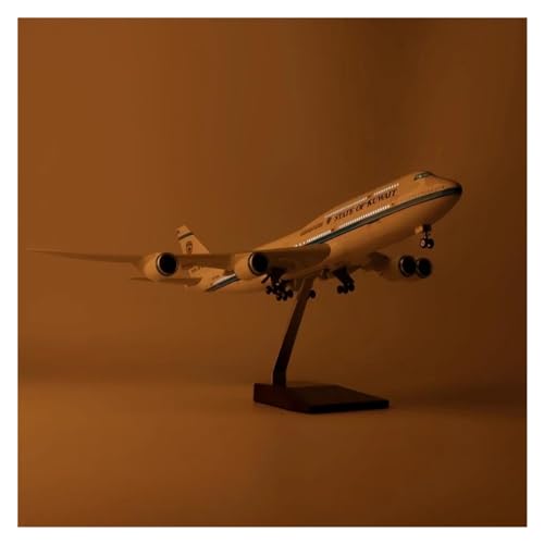 Maqueta de avión 747 a escala 1/150 con luz el regalo perfecto para amantes de la aviación