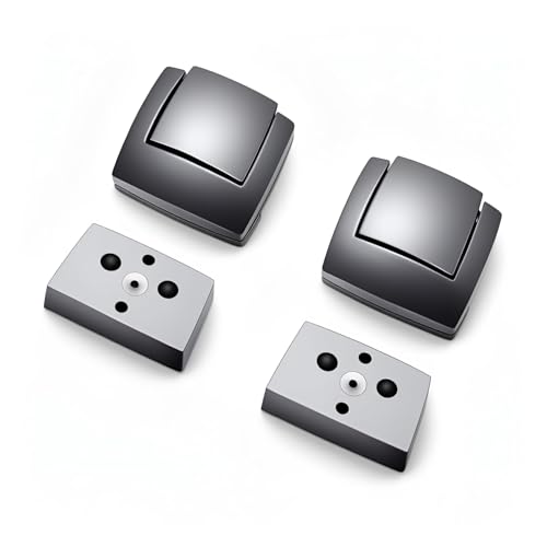Kit de cierres Tour Pack compatibles con Harley Touring modelos 1980-2013 - cierre de maletero negro con espaciadores miniatura 2