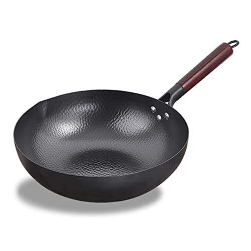 Wok de Hierro Fundido 12.5 Pulgadas con Mango Desmontable