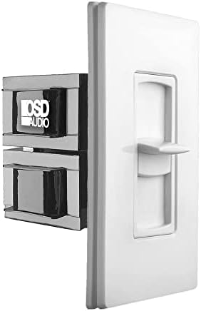 OSD 300W Sleek, Modern, Minimalist Design In Wall Volume Control, Slider White Impedance Matching SLS300