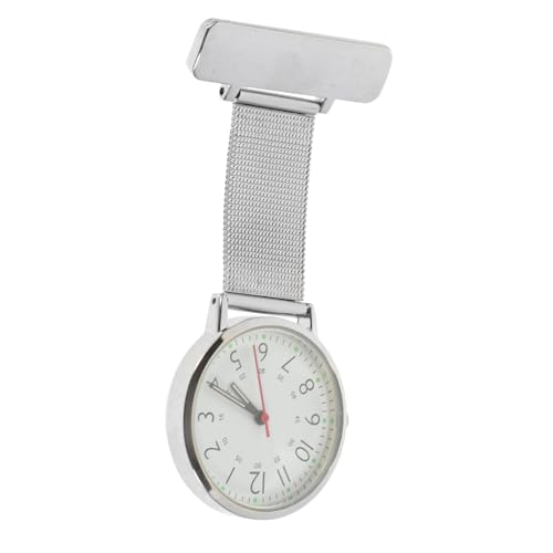 iplusmile 簡約ステンレス 用胸掛け時計 高精ナースラペルピン時計 病院 ク