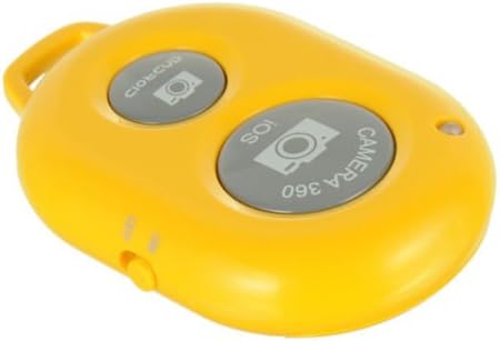 Bluetooth Wireless Remote Control Camera Shutter Release Self Timer for IOS Android Smartphone Tablet Iphone 5 5s 5c 4s 4, Ipad 5 4 3 Ipad Air Mini, Sony Xperia, HTC New One and X, Samsung Galaxy S3 S4 S5 Note 1 2 3 Galaxay Tab 2 Note8 10.1, Google Nexus 4 5 7 & all Bluetooth Compatible Products (Yellow)