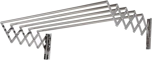 Cintre à linge mural rétractable et étendoir à linge extensible 60 cm - 7