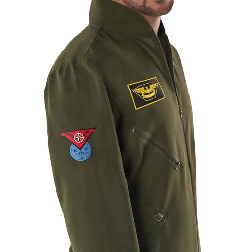 image for Morph Pilot Costume Men, Fighter Pilot Costume Mens, Pilots Halloween 