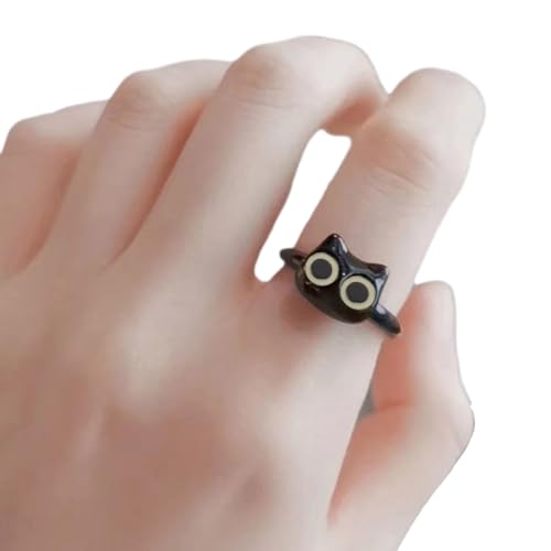 QWQJ Cute Little r Rings for Women Fashion Personalized Rings Banquet Accessories Rings Gift for Friend