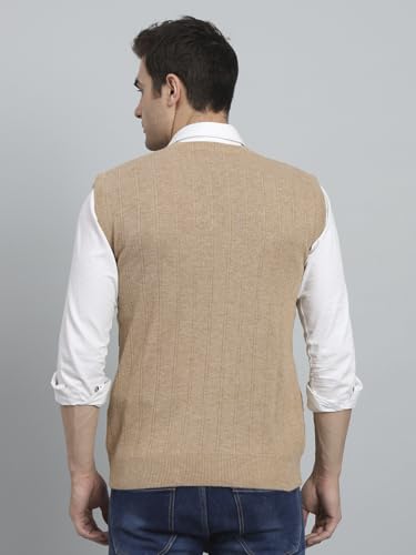 Image of eWools Men's Winterwear Woolen Self Cardigan Sweaters