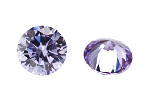 Tanzanite ronde 0,47 carats véritable pierre bleue violette pour création bijoux
